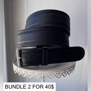 2/40$ Men’s‎ LUCKY BRAND black leather belt size 40